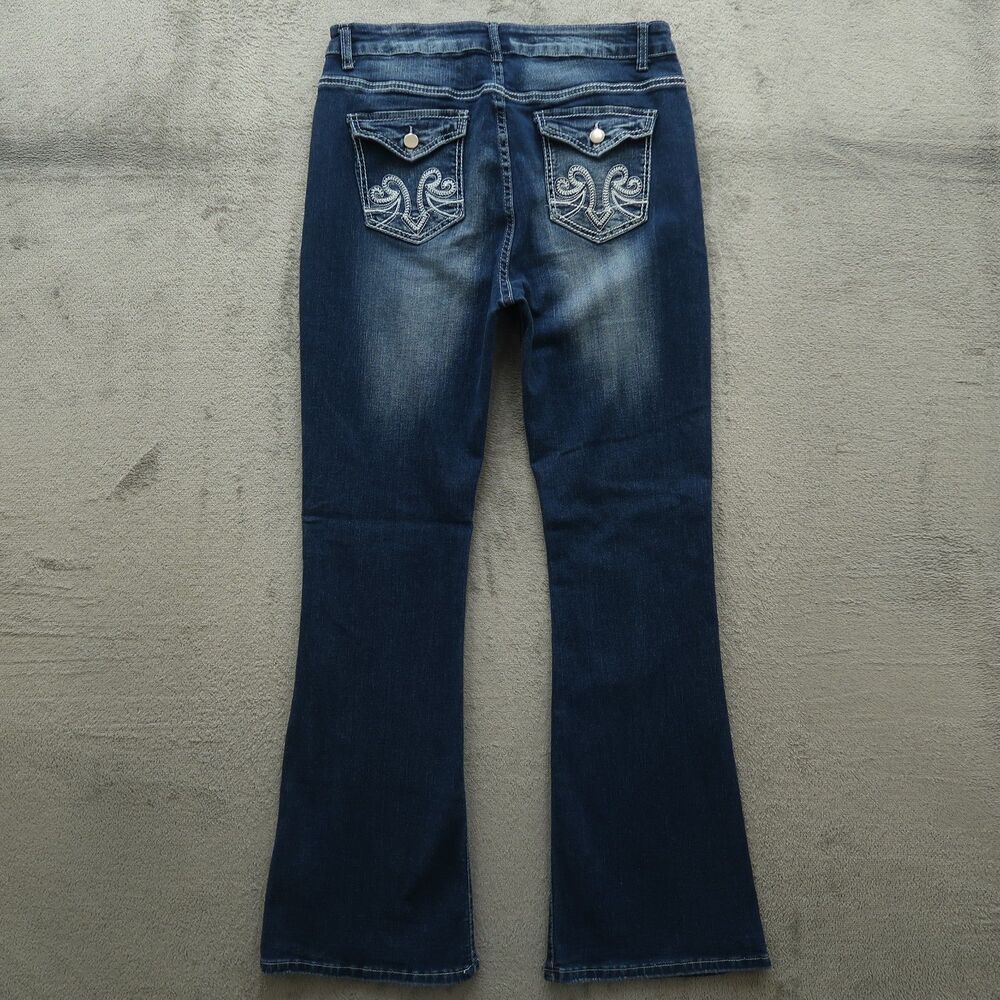 Fashion Jeans Women's Size XL Blue High-Rise Bootcut Denim 31" Inseam Stretch
